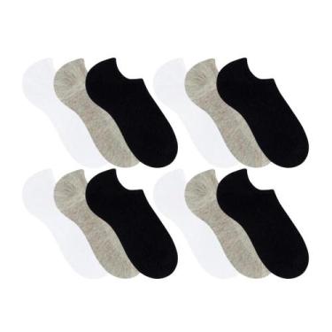 Imagem de Kit Com 12 Pares De Meias Esportiva Masculina Sapatilha Selene Confort