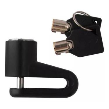 Imagem de Cadeado Trava Disco De Freio Moto / Bicicleta 2 Chaves Anti - Hunz