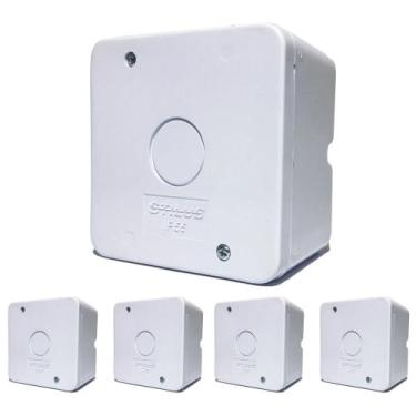 Imagem de 5x Caixa Proteção Organizadora Conectores Cftv Ip55 - Stilus