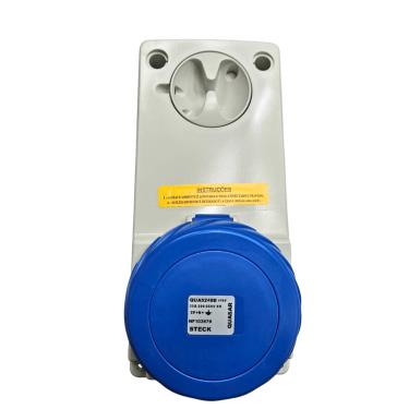 Imagem de Tomada Quasar 3P+N+T 200/250V 32A C/Bloqueio IP65 Cod. QUA5249B – Steck Tomada Quasar 3P+N+T 200/250V 32A C/Bloqueio IP65 Cod. QUA5249B – Placa