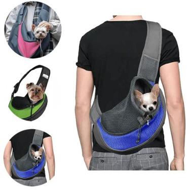 Imagem de Bolsa Para Ombro P/ Transporte Pet Cães Cão Cachorro Gato Passeio Cami