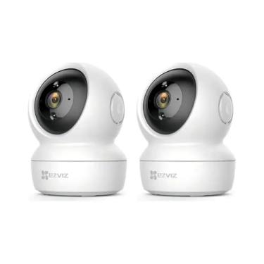 Imagem de Kit 2 Cameras de Seguranca Wi-Fi C6N 1080p Full HD com Rotacao Pan-Tilt 360 Visao Noturna e Deteccao de Movimento