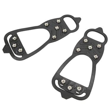 Imagem de Generic Crampos, Sapatos de Gelo Dobráveis Agarra o Anti -deslize 8 Dentes para Caminhar na Neve e Gelo (S)
