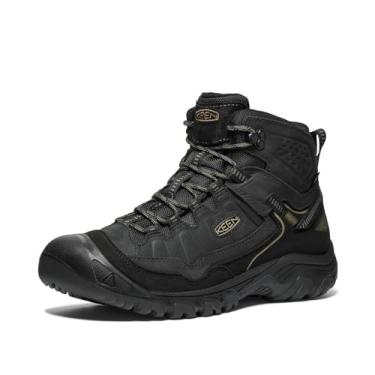 Imagem de KEEN Bota masculina Targhee IV Wide impermeável para caminhada, preta, tamanho 41