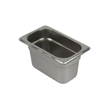Imagem de Cuba Gastronômica Buffet GN 1/9 100mm Aço Inox Sem Alça