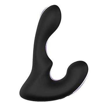 Imagem de Landys - S-Hande Estimulador de Próstata Triplo Vibro, Silicone, 14cm Comprimento, 3cm Espessura, 9 Modos de Vibração, Recarregável USB