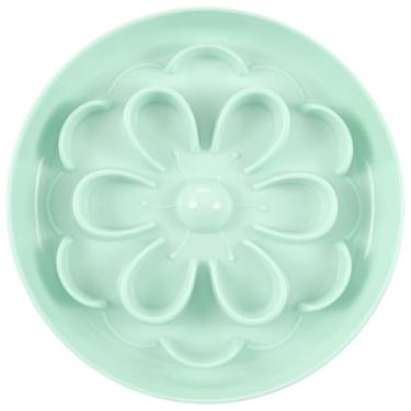 Imagem de Tigela de plástico para gatos alimentadora lenta para comida seca e úmida, estilo único, tigela de comida de gato, lavável na lava-louças, prato para comer gatos com fundo deslizante para casa