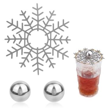 Imagem de 2 Peças Bola Resfriamento Expresso, Bola Café Congelada Aço Inoxidável com Suporte Resfriador Rápido Café Acessórios Essenciais para Máquina de Expresso Adequados para Uso Doméstico e em Cafeterias