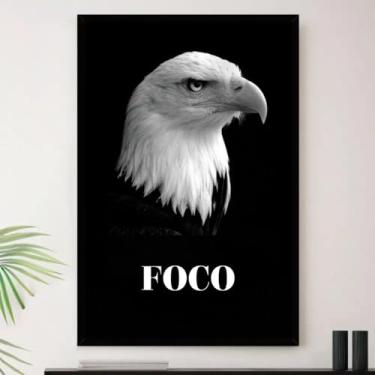 Imagem de Genérico, Quadro Aguia Foco Escritorio Sala Decorativo A4 23x33cm