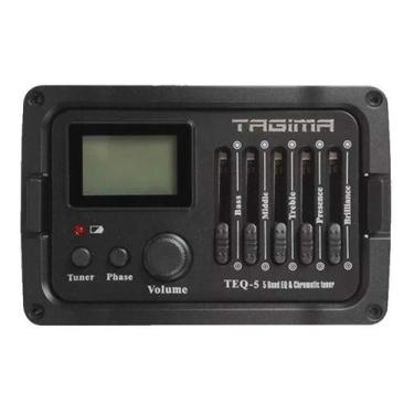 Imagem de Pré Equalizador Tagima Com Afinador Violão 5 Bandas Teq5