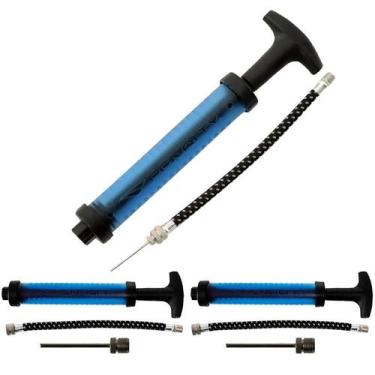 Imagem de Kit 3 Bombas de Ar Encher Bola de Futebol e Vôlei Penalty Sac, Azul