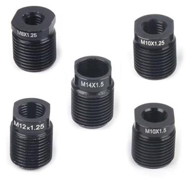 Imagem de Kit adaptador de manípulo de mudança de marchas de 5 peças, inserções de porca de instalação rápida, transmissão manual, adequado para carro, caminhão, SUV M8/M10/M12x1,25 M10/M14x1,5 rosca