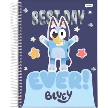 Imagem de Jandaia - Caderno Espiral Universitário CD 1 Matéria 80 Fls Bluey Best Day Ever FSC