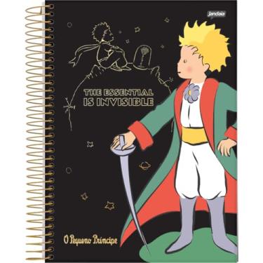 Imagem de Jandaia - Caderno Espiral Universitário CD 1 Matéria 96 Fls O Pequeno Príncipe Preto FSC