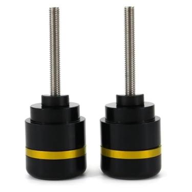 Imagem de BYYINGSUS Tampões de tampa de extremidade de barra compatíveis com CBR1100XX VFR800 VFR1200F VTR1000 RC51 CB1000R CB300R CB125R CB650F NC750S (estilo B dourado)