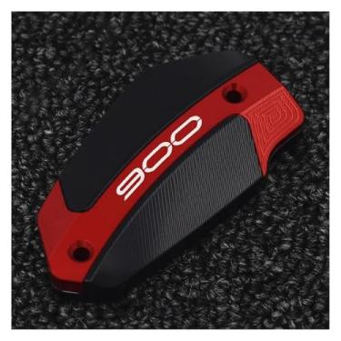 Imagem de Compatível com Z900 Z 900 ABS 2017-2024 2023 tampa do reservatório de fluido de freio dianteiro traseiro da motocicleta acessórios da tampa de enchimento de óleo do motor (vermelho)