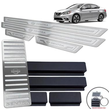 Imagem de Soleiras + Descanso Sentra 2017 A 2020 Prata Alto Relevo