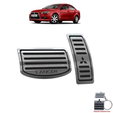 Imagem de Pedaleira Em Aço Inox Lancer 2007/2019 Automático Preto