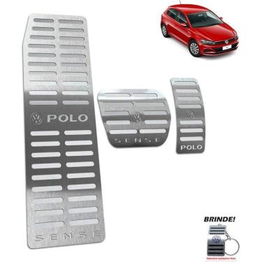 Imagem de Descanso + Pedaleira Automático Prata Polo Sense Aço inox