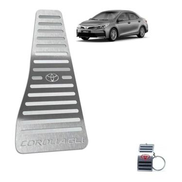 Imagem de Descanso De Pé Aço Inox Toyota Corolla Gli 2014/2019 Prata
