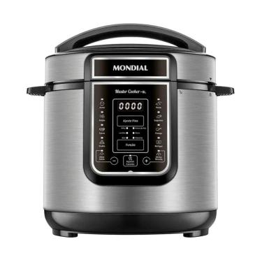Imagem de Panela de Pressão Elétrica Mondial 6L Digital Master Cooker PE-60-6L-I Preto/Inox 127V
