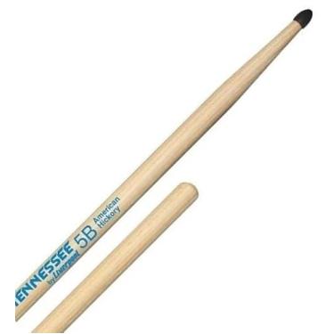 Imagem de Baqueta Liverpool Tennessee American Wood Hickory Nylon Padrão 5B TNHY-5BN Ponta de Nylon