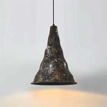 Imagem de WLHAZMWY Candeeiro pendente de ferro lustre de ferro para sala de jantar lâmpadas penduradas retro luz pendente ajustável quarto cabeceira