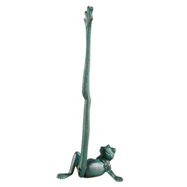 Imagem de Ｂｅｓｇａ Suporte de papel em formato de sapo, organizador para banheiro, mesa de jantar e sala de estar, Design Antigo Verde