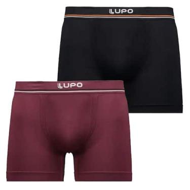 Imagem de Kit 2 Und Cueca Boxer Adulto Sem Costura Lupo Microfibra Alta Qualidad