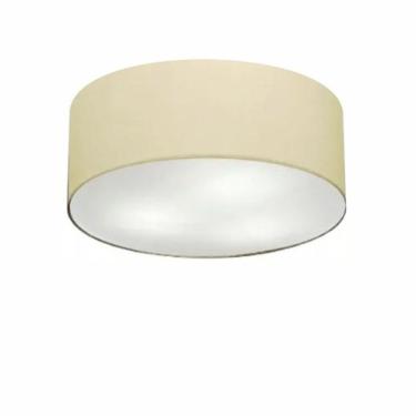 Imagem de Plafon de Sobrepor Cilíndrico SP-3005 Cúpula Cor Algodão Crú - Vivare