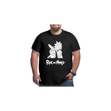 Imagem de Camiseta Rick And Morty Crazy Eye, tamanhos grandes XXL e XXXL - Light