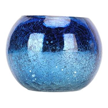 Imagem de ZJchao Porta-Velas de Vidro, Porta-Velas Votivas para chá Tealight Com Material de Vidro para Decoração de Mesa, Decoração de Velas, de Prateleira e Muito Mais (Gradiente Azul)