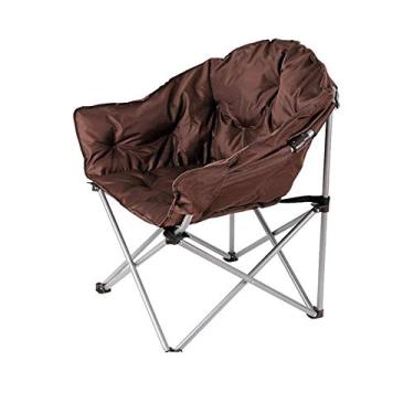 Imagem de ZYHSIJOBAS Cadeira de acampamento dobrável, espreguiçadeira portátil, poltrona reclinável para pátio, piscina, jardim, pesca, acampamento, atividade ao ar livre