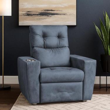 Imagem de Poltrona Idoso Reclinável 3 Posições Magazine - BL Decor, Cinza