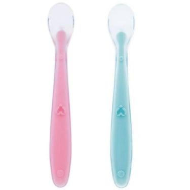 Imagem de Colher Anatômica Em Silicone Introdução Alimentar - 6141 - Buba, Rosa