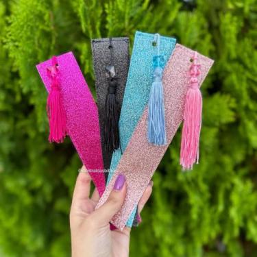 Imagem de Marca páginas glitter - Cb, preto