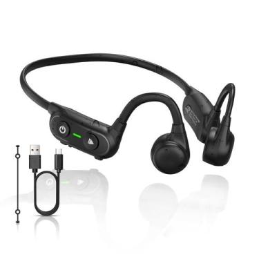Imagem de Fones de ouvido de condução óssea flymory X7 Bluetooth 5.3 com microfo