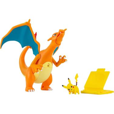 Imagem de Pokemon Figura Charizard Chama e Voo Com Pikachu - Sunny 3296