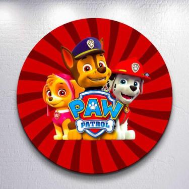 Imagem de Capa p/ Painel Festa Decoração Infantil Patrulha Dog Salvadoral Redond