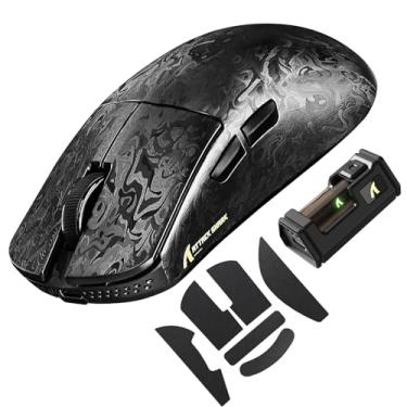Imagem de Mouse para jogos ATTACK SHARK R11 Ultra 8KHz com fio de fibra de carbono, sensor PAW3950MAX 42K DPI, 49 g ultraleve, interruptores ópticos 70 M cliques, driver de nuvem AI, receptor RGB, para Win/Mac