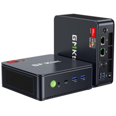 Imagem de GMKtec Mini PC NucBox M6 Ultra Gaming - AMD Ryzen 5 7640HS Mini Computadores com 32GB (16GB*2) DDR5 1TB PCIe3.0 SSD - Micro PC com LAN dupla de 2,5G, tela tripla