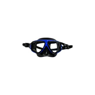 Imagem de Kit Mergulho Adulto com Snorkel Full Face, Máscara e Óculos de Mergulho Profissional - Acessórios para Praia(AZUL)