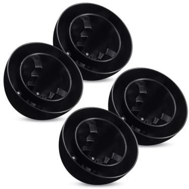 Imagem de Wonderjune Pacote com 4 tampas de ventilação de tubo de combustão de forno de PVC para tubo de 3,8 cm, 5 cm, 7,6 cm, tampa de ventilação hemisférica do telhado de combustão mantém pequenos animais