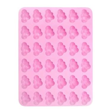 Imagem de Molde de silicone 3D Cloud, bandeja de cubo de gelo de 36 grades, ferramenta de cozimento antiaderente para fondant chocolate cookie sabão pudim