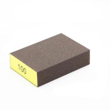 Imagem de Esponja de lixa superfina de 100 grãos, lavável e reutilizável, ótima para escova de panela, escova de esponja, óculos, lixamento de madeira, lixamento de metal
