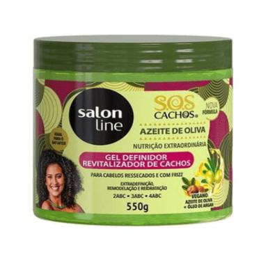 Imagem de CREME DE TRATAMENTO SALON LINE SOS GEL REVITALIZADOR AZEITE DE OLIVA 550G
