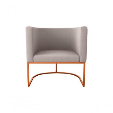 Imagem de Poltrona Decorativa York 1 Lugar Suede Bege Matrix