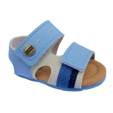 Imagem de Sandália Menino Klin Papete Cup Cake Azul Claro/Bege 515236