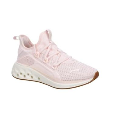 Imagem de PUMA Tênis feminino Softride Frequence, Flor de jasmim/branco quente/chiclete, 37