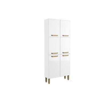 Imagem de Paneleiro de Cozinha Bella c/ 6 Portas 80cm Branco - Bertolini